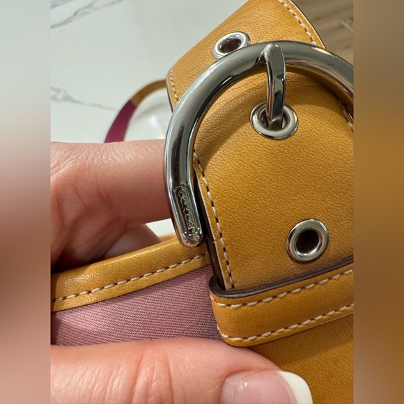 RARE Vintage Y2K Coach SoHo Hampton Canvas Leather Large Tote Shoulder Bag - Picture 5 of 5